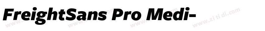 FreightSans Pro Medi字体转换